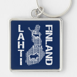 Kernketen FINLAND MAP - Lahti Sleutelhanger