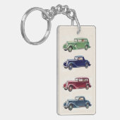 Kernketen van Vintage-auto's Sleutelhanger (Voorkant Links)