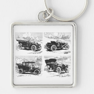 Kernketen van Vintage-auto's Sleutelhanger