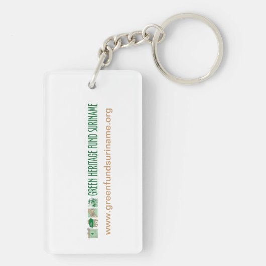 Kernketting met baby sloth die zich geprikt voelt. sleutelhanger (achterkant)