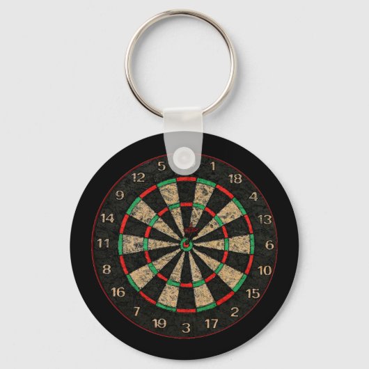 Kernketting met dartboard sleutelhanger (Voorkant)