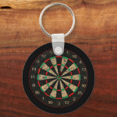 Kernketting met dartboard sleutelhanger (Voorkant)
