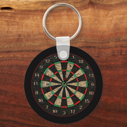Kernketting met dartboard sleutelhanger (Voorkant)