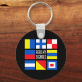 Kernketting van maritieme vlaggen sleutelhanger (Voorkant)