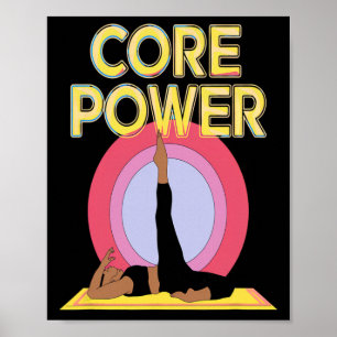 Kernkracht Abs Kracht Yoga Pilates Stabiliteit Lic Poster
