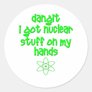 Kernmateriaal Op Mijn Handen Ronde Sticker