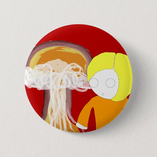 Kernmeisje Ronde Button 5,7 Cm (Voorkant)
