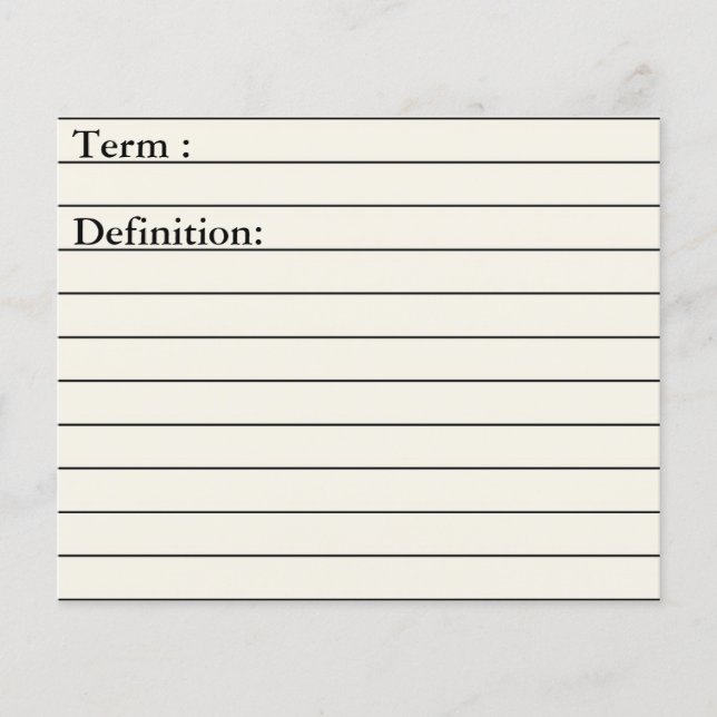 Kernonderwerp Flashcards voor Academische Planners (Voorkant)
