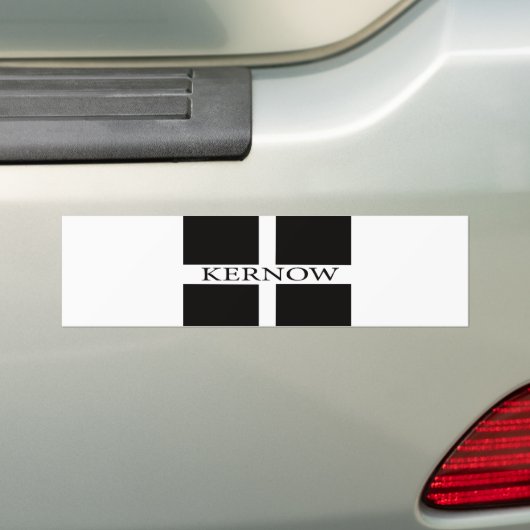 Kernow (Cornwall) vlag Bumpersticker (Op auto)