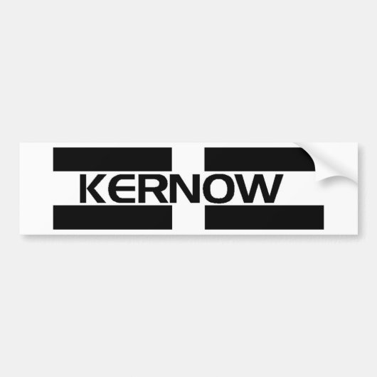 KERNOW FLAG BUMPERSTICKER (Voorkant)