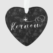 Kernow Flag in Heart, Cornish, Cornwall Ornament (achterkant)