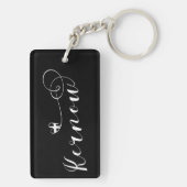 Kernow Flag in Heart, Cornish, Cornwall Sleutelhanger (achterkant)