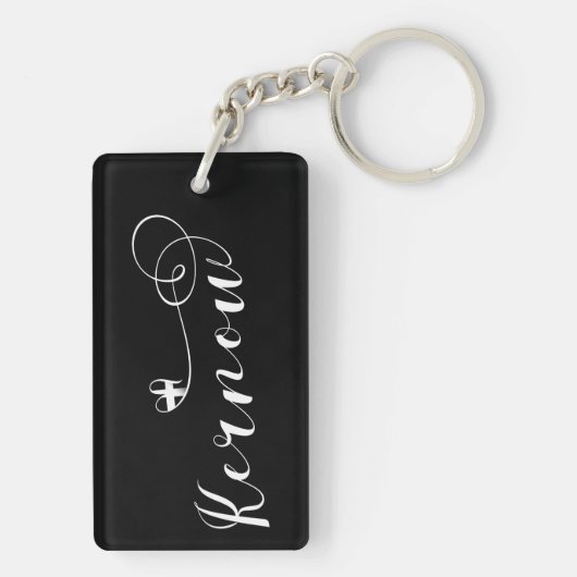 Kernow Flag in Heart, Cornish, Cornwall Sleutelhanger (achterkant)