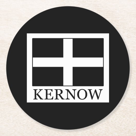 Kernow Ronde Kartonnen Onderzetter (Voorkant)