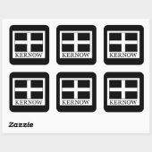 Kernow Vierkante Sticker (Vel)