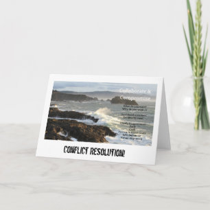 Kernpunten voor conflictoplossing kaart