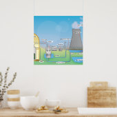 Kernreactor Poster (Keuken)