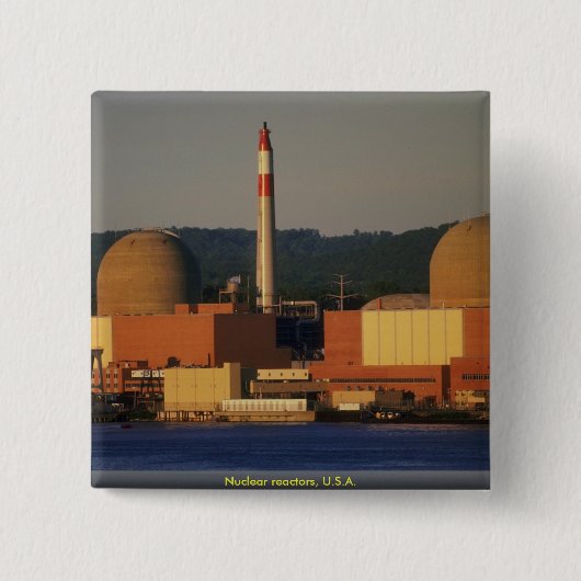 Kernreactoren, VS Vierkante Button 5,1 Cm (Voorkant)