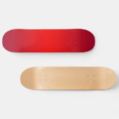 Kernrode gradiënt - Poppy Reds Sjabloon leeg Skateboard (Horizontaal)