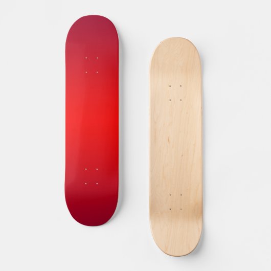 Kernrode gradiënt - Poppy Reds Sjabloon leeg Skateboard (Voorkant)
