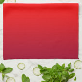 Kernrode gradiënt - Poppy Reds Sjabloon leeg Theedoek (Gevouwen)