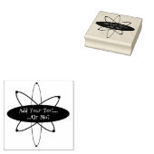 Kernstoppelstempel voor atoomruimte Rubber Kunstst Rubberstempel (Gestempeld)