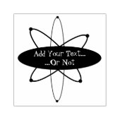 Kernstoppelstempel voor atoomruimte Rubber Kunstst Rubberstempel (Afrduk)