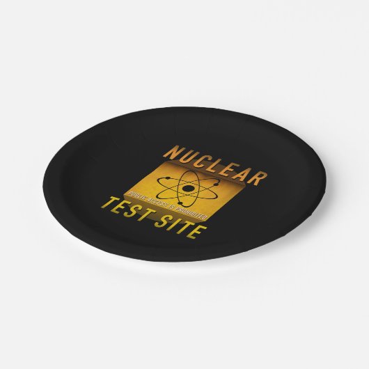 Kernstopplaats Retro atoomtijdperk : Papieren Bordje (Gekanteld)