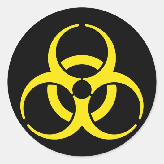 Kernsymbool Ronde Sticker (Voorkant)