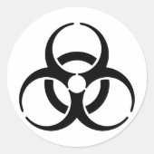 Kernsymbool Ronde Sticker (Voorkant)