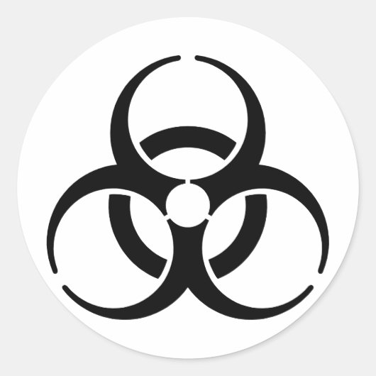 Kernsymbool Ronde Sticker (Voorkant)