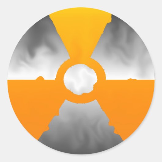Kernsymbool Ronde Sticker (Voorkant)