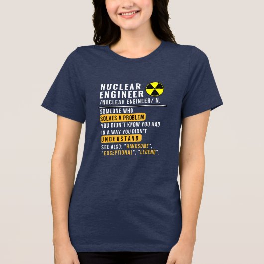 Kerntechnicus Definitie Grappig T-Shirt (Voorkant)