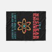 Kerntechnicus Funny Citaat Cadeau Voor Afstuderen Fleece Deken (Voorkant (Horizontaal))