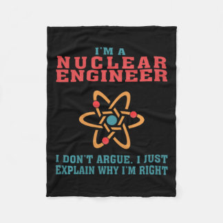 Kerntechnicus Funny Citaat Cadeau Voor Afstuderen Fleece Deken