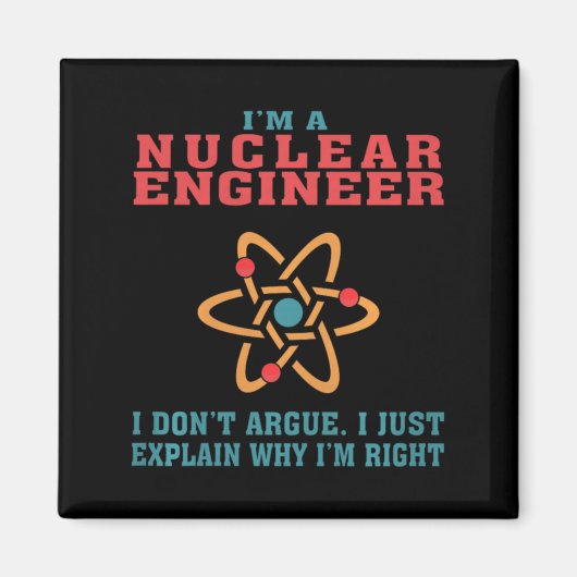 Kerntechnicus Funny Citaat Cadeau Voor Afstuderen Magneet (Voorkant)