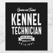 Kerntechnicus taakomschrijving wijn etiket (Enkel label)