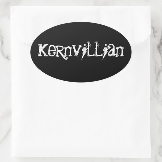 Kernvillian Ovale Sticker (Tas)