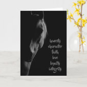 Kernwaarden White Horse Wenskaart Kaart (Gele Bloem)