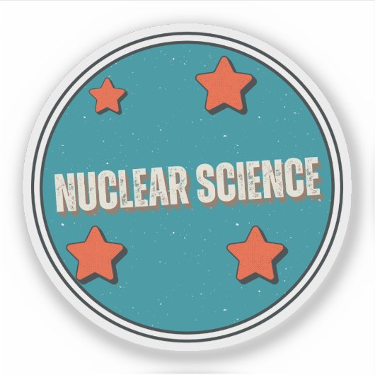 Kernwetenschap Sticker (Voorkant)