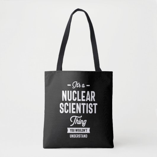 Kernwetenschappelijke titel Titel baan Gift Tote Bag (Voorkant)