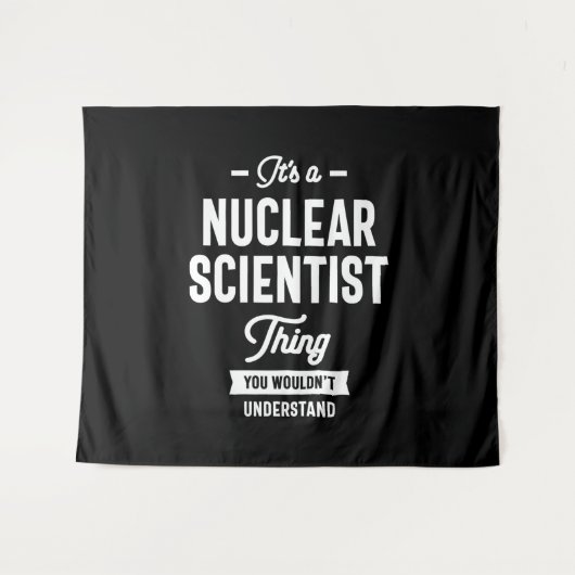 Kernwetenschappelijke titel Titel baan Gift Wandkleed (Voorkant (horizontaal))