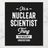 Kernwetenschappelijke titel Titel baan Gift Wijn Etiket (Enkel label)