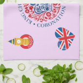 Keronatie van koning Charles III Theedoek (Gevouwen)