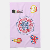 Keronatie van koning Charles III Theedoek (Verticaal)