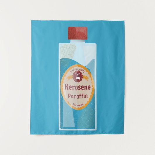 Kerosene Bottle Parffin Wandkleed (Voorkant)