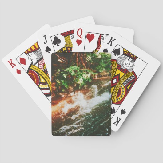 Kerosene Creek, Rotorua, New Zealand Pokerkaarten (Achterkant)