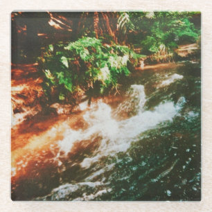 Kerosene Creek, Rotorua, Nieuw-Zeeland Glazen Onderzetter