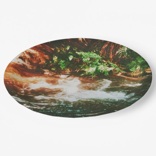 Kerosene Creek, Rotorua, Nieuw-Zeeland Papieren Bordje (Gekanteld)