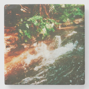 Kerosene Creek, Rotorua, Nieuw-Zeeland Stenen Onderzetter